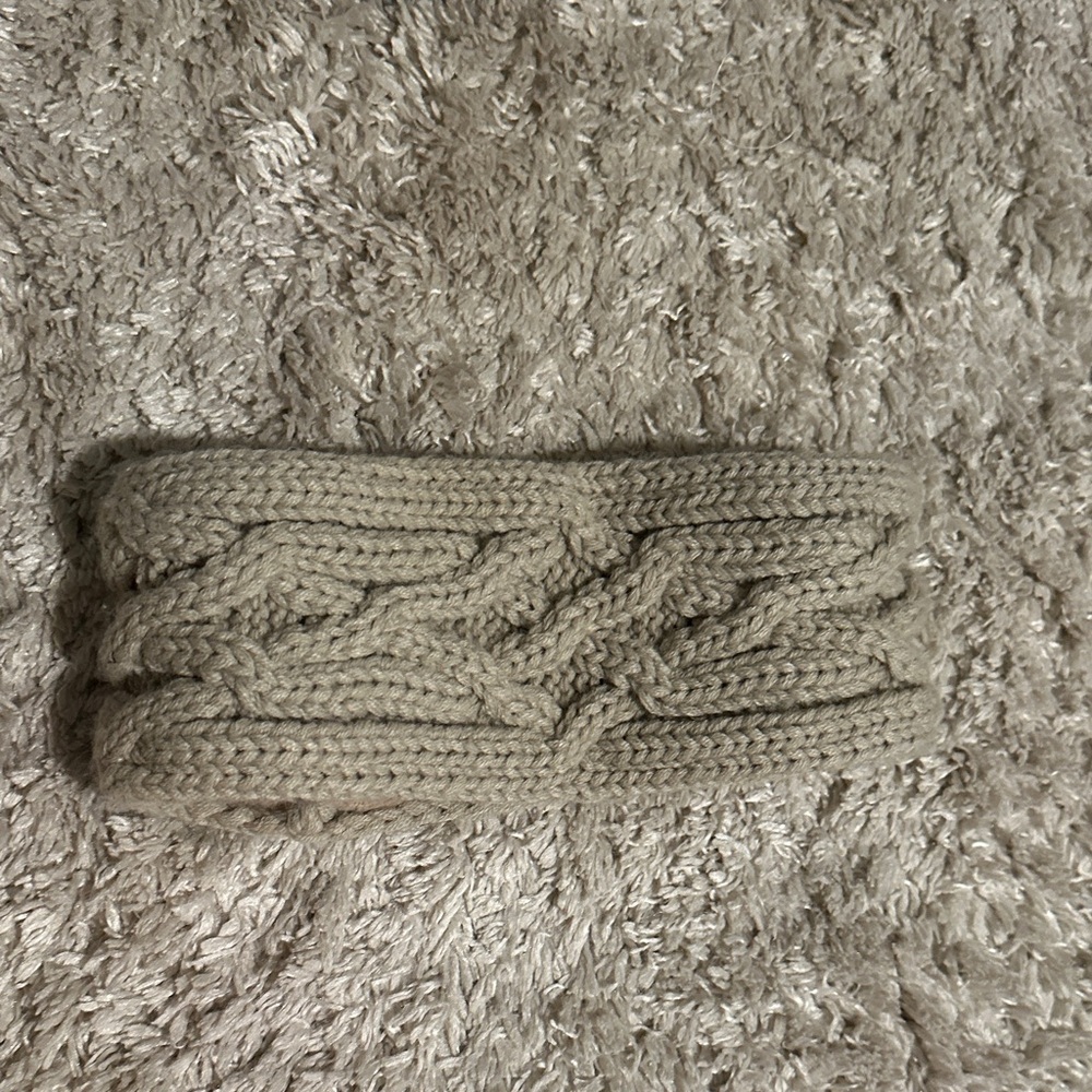 Knit Cable Headband - Beige Women’s Winter Headwrap